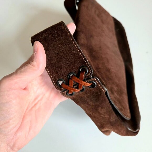 Arcadia genuine leather and suede bag made in Italy. - Picture 7 of 14